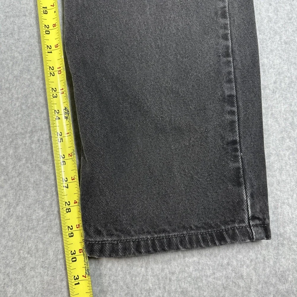 Levis 505 Vintage Y2K Regular Fit Men's 36x30 Black‎ Denim Jeans Retro